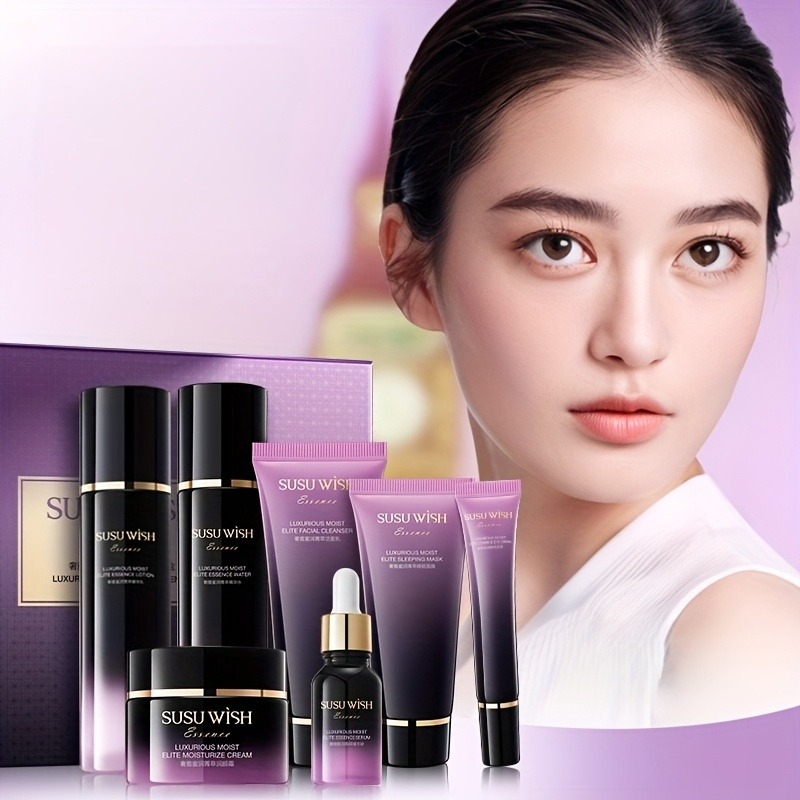 Luxury Skincare Gifts - Lüks ve Zarif Dokuz Parçalı Nemlendirici