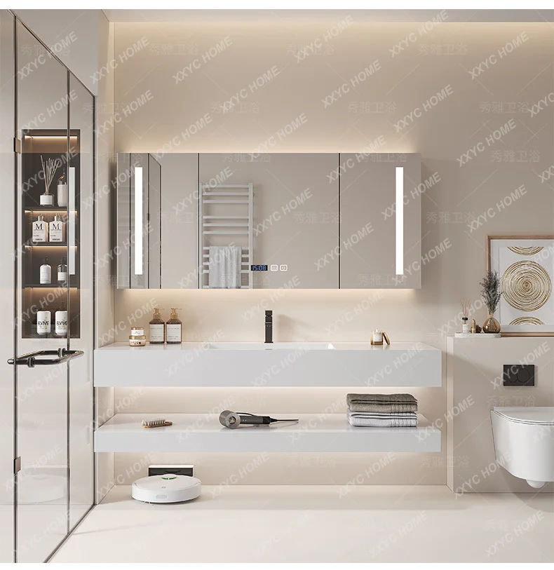 Luxury Skin Care - Aynalı Depolama Alanlı Banyo Dolabı, Tuvalet