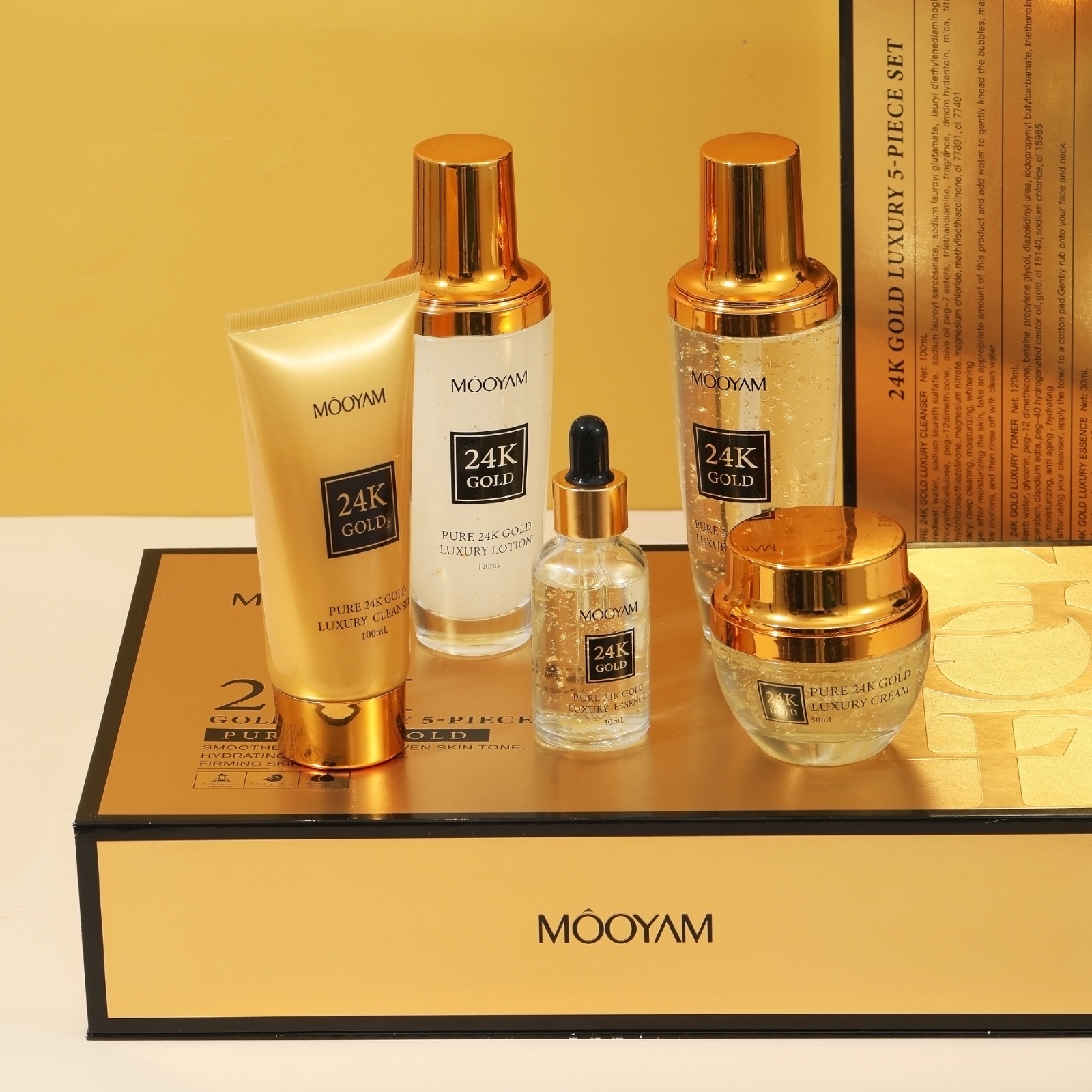 Luxury Skincare Kit - 24 Ayar Altın LÜKS Nemlendirici Kırışıklık