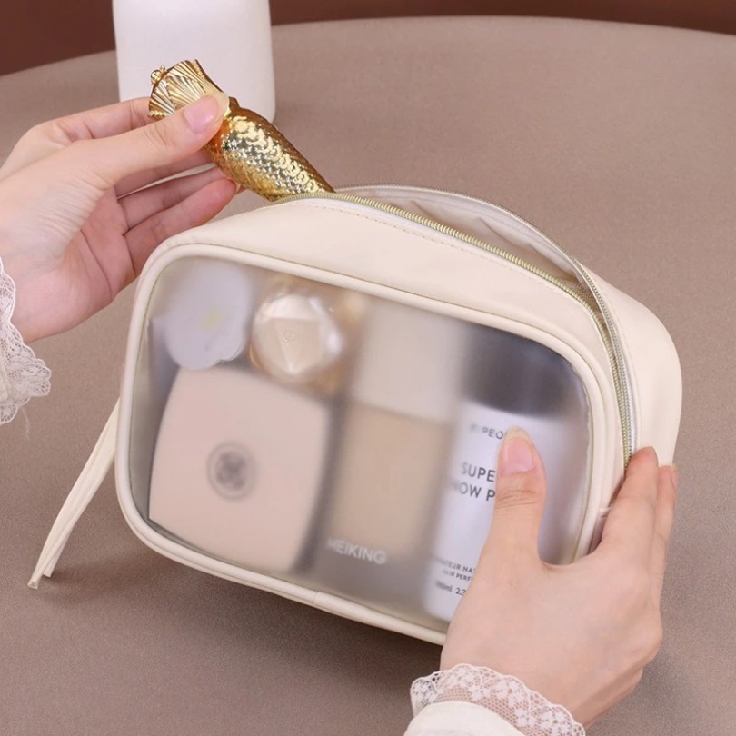 Yarı Şeffaf Lüks Makyaj Çantas - Luxury Skincare Samples incelemesi ve fiyatı